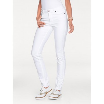 heine Bodyform-Bauchweg-Jeans mit Coolmax-Funktion in weiß