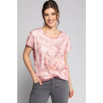 Gina Laura Shirt in grau / pink