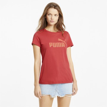 PUMA T-Shirt in hellorange / pastellrot