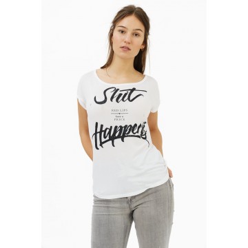 trueprodigy T-Shirt 'Happens' in schwarz / weiß