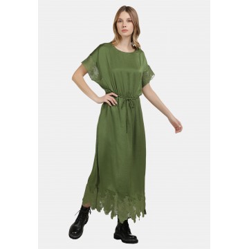 DreiMaster Vintage Kleid in oliv