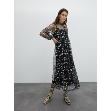EDITED Kleid 'Norina' in mischfarben / schwarz