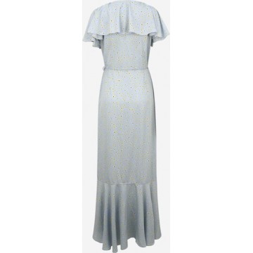 Vero Moda Tall Kleid 'HENNA' in hellblau / gelb / schwarz / weiß