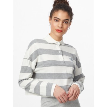 Gina Tricot Shirt 'Macy' in grau / weiß