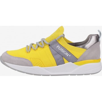 ARA Sneaker in gelb / grau