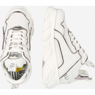 BUFFALO Sneaker 'Quila' in silber / weiß